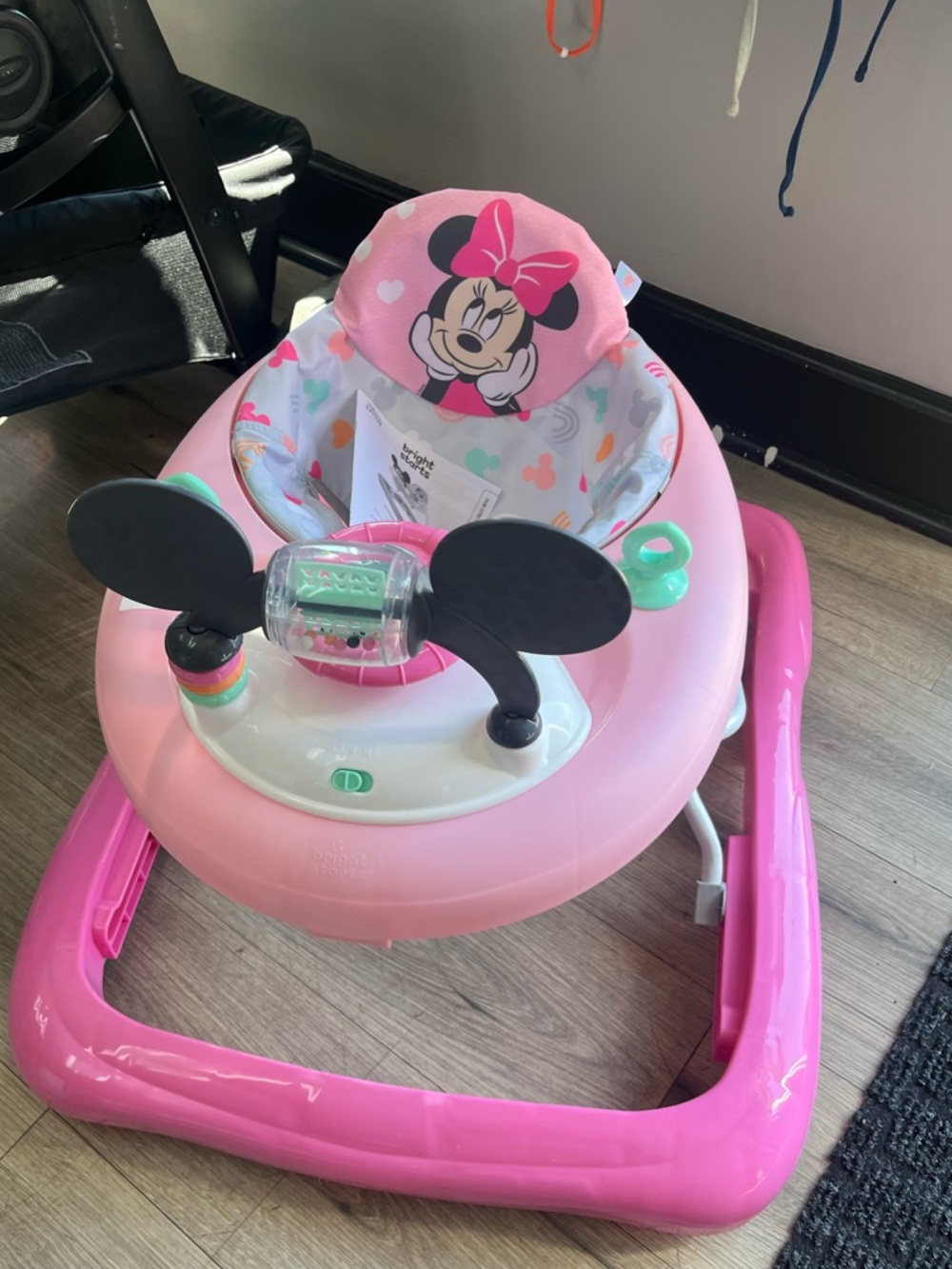 Disney Minnie Mouse Baby Walker Pink Activity Center Bright Starts